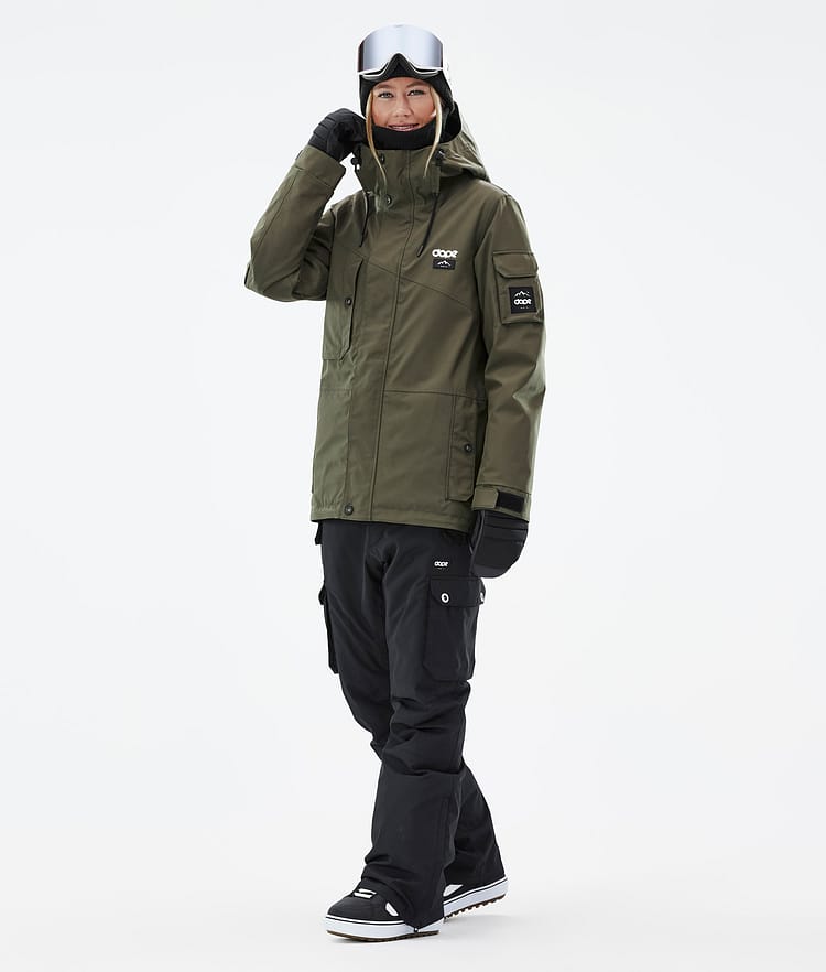 Adept W Snowboardjakke Dame Olive Green