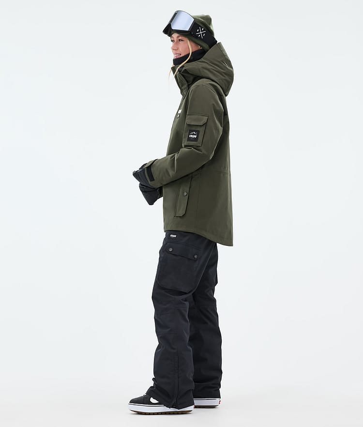 Adept W Snowboard Jacket Women Olive Green, Image 4 of 10