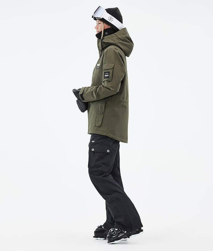 Adept W Veste de Ski Femme Olive Green, Image 4 sur 10