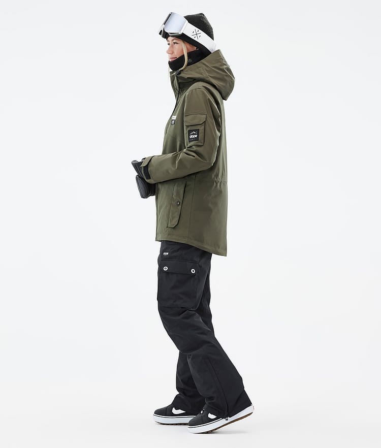 Adept W Snowboardjacke Damen Olive Green Renewed, Bild 4 von 10