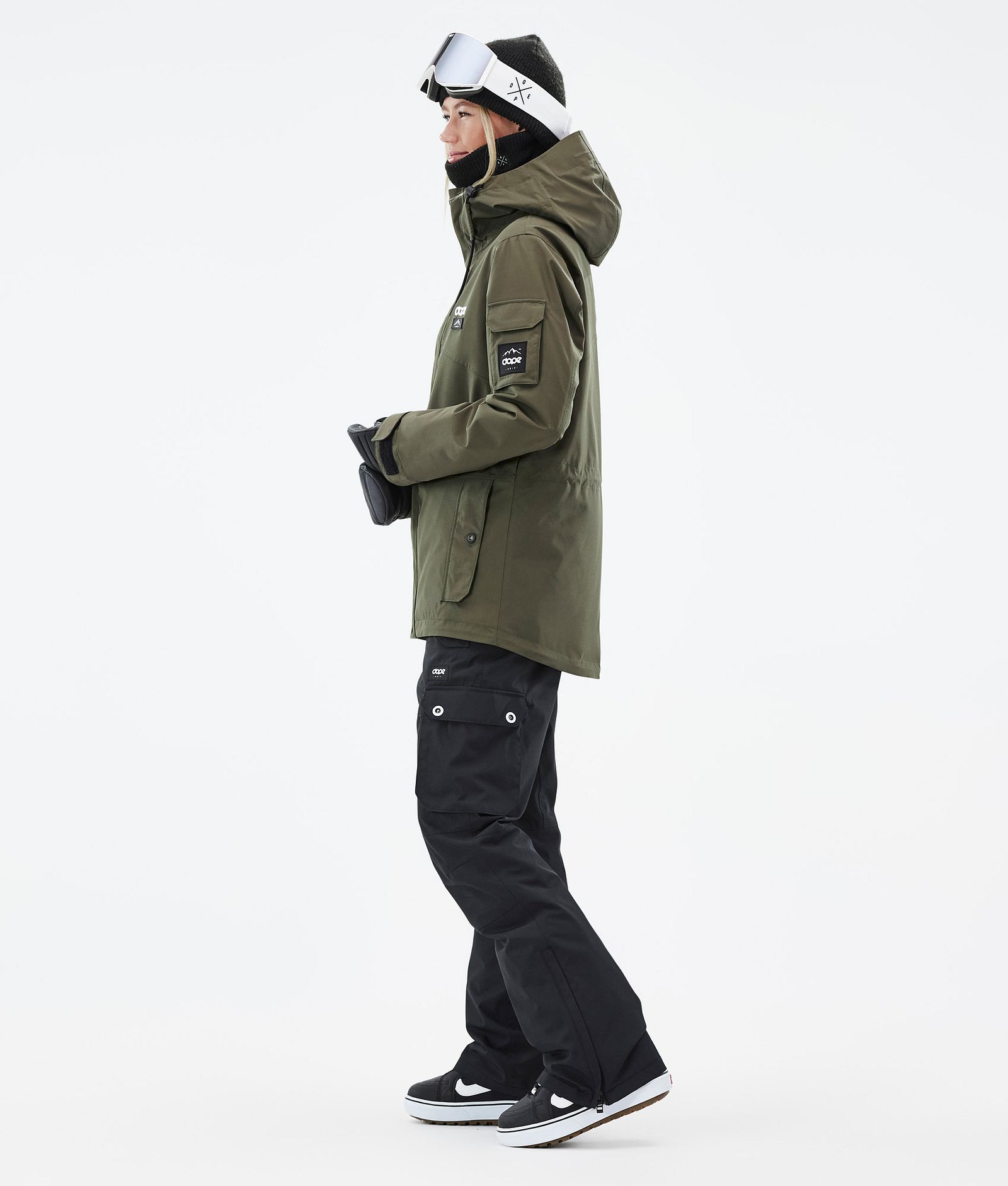 Adept W Snowboardjacke Damen Olive Green Renewed, Bild 4 von 10