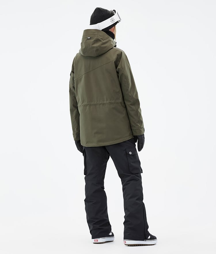 Adept W Snowboard jas Dames Olive Green Renewed, Afbeelding 5 van 10