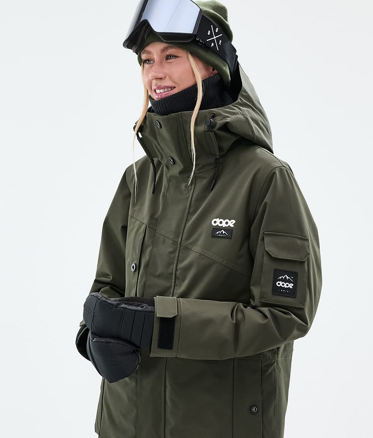 Adept W Ski Jacket Women Olive Green, Image 4 of 9