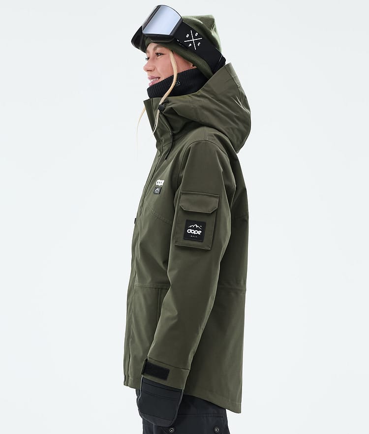 Adept W Snowboard Jacket Women Olive Green, Image 6 of 10