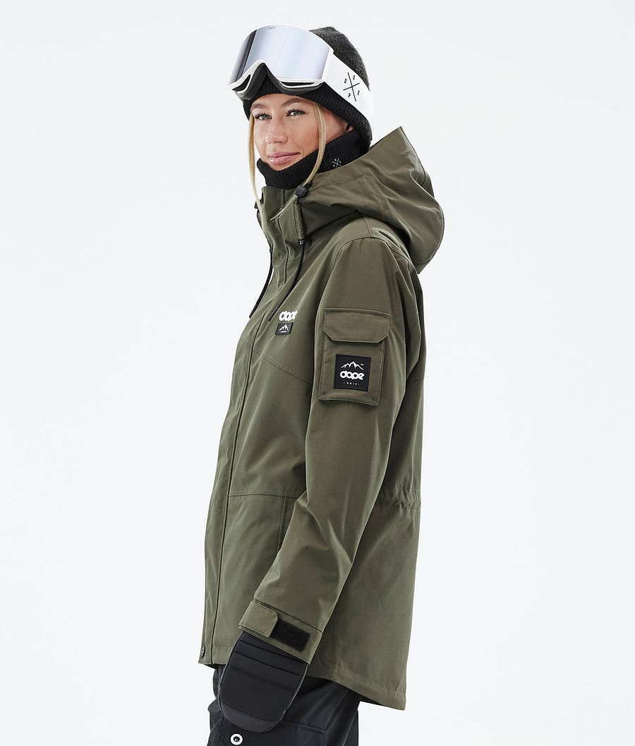 Adept W Snowboard Jacket Women Olive Green