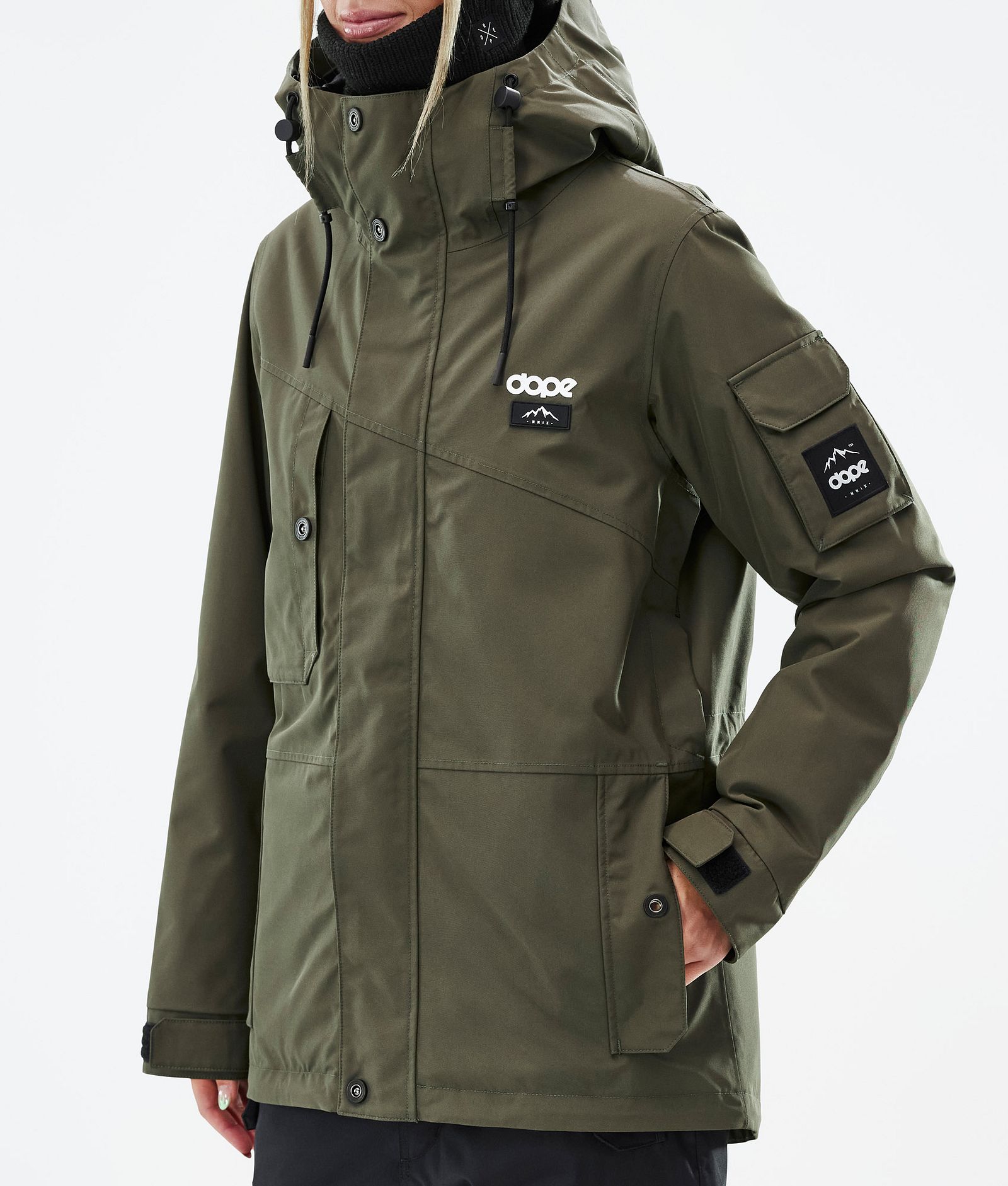 Adept W Snowboardjacke Damen Olive Green Renewed, Bild 8 von 10