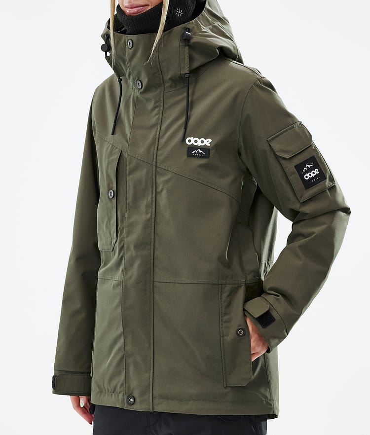 Adept W Snowboardjacke Damen Olive Green Renewed, Bild 8 von 10