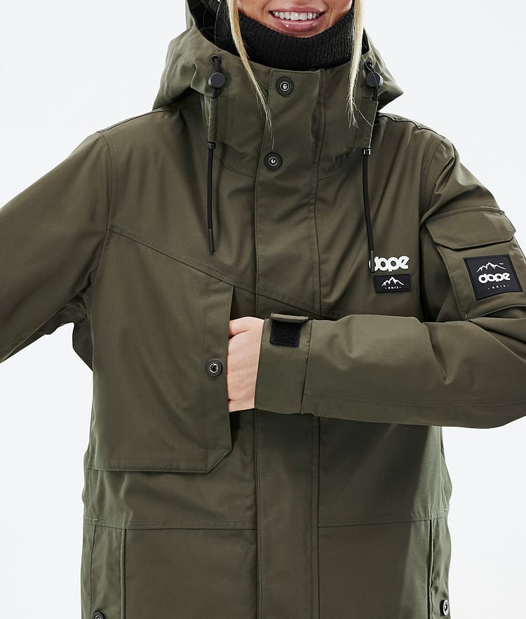 Adept W Veste Snowboard Femme Olive Green