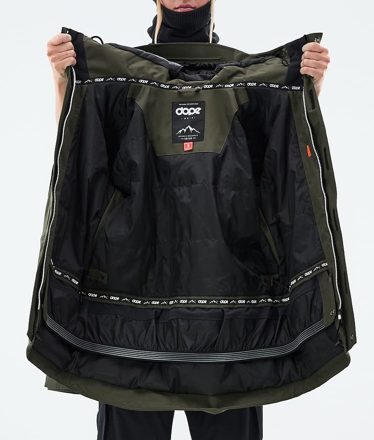 Adept W Ski Jacket Women Olive Green, Image 9 of 9