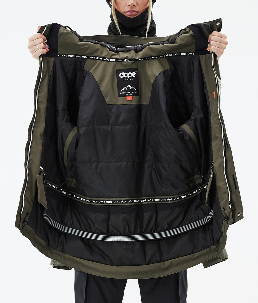 Adept W スノーボードジャケット レディース Olive Green