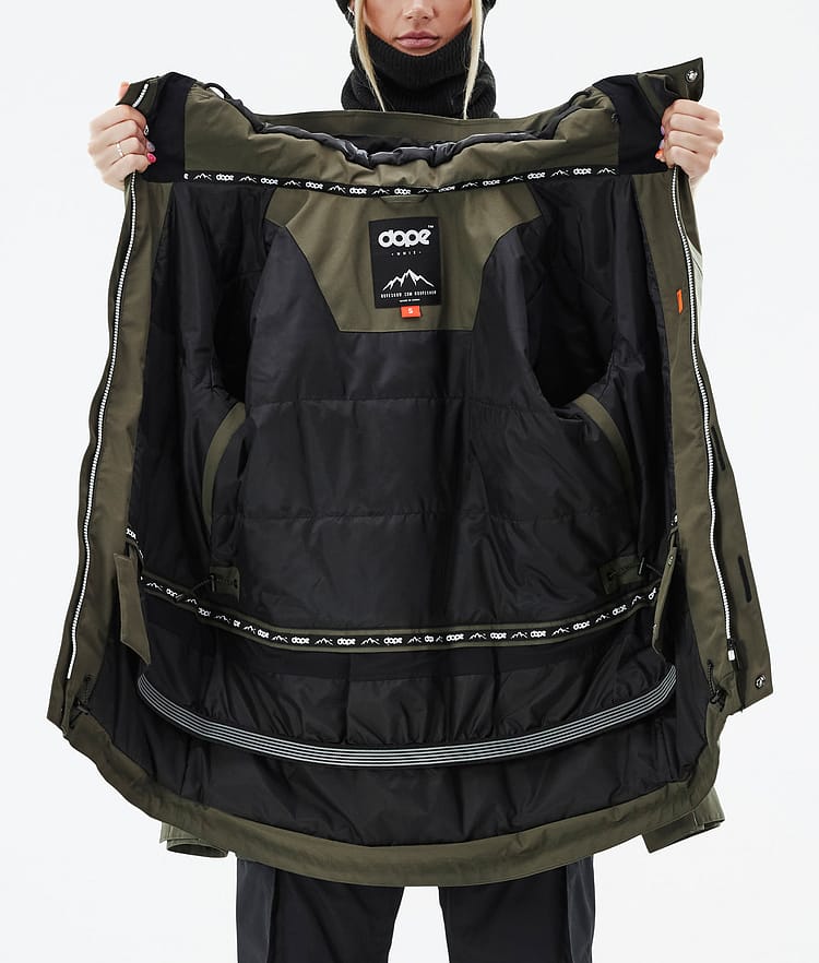 Adept W Veste de Ski Femme Olive Green, Image 10 sur 10
