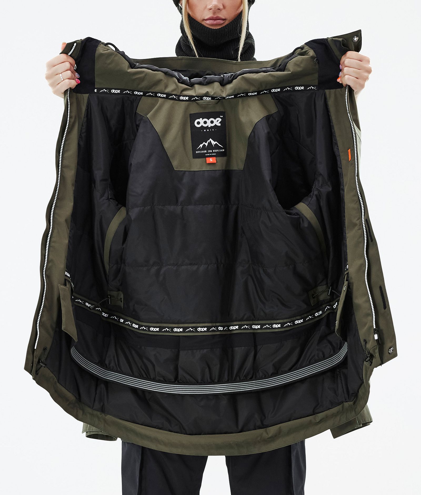 Adept W Veste de Ski Femme Olive Green, Image 10 sur 10