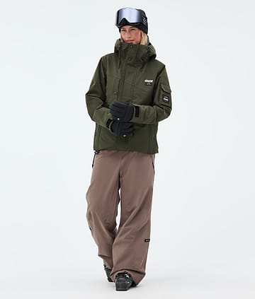 Adept W スキーウェアセット レディース Olive Green/Walnut