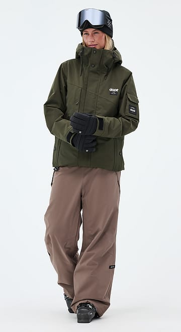Adept W Ski Outfit Women Olive Green/Walnut