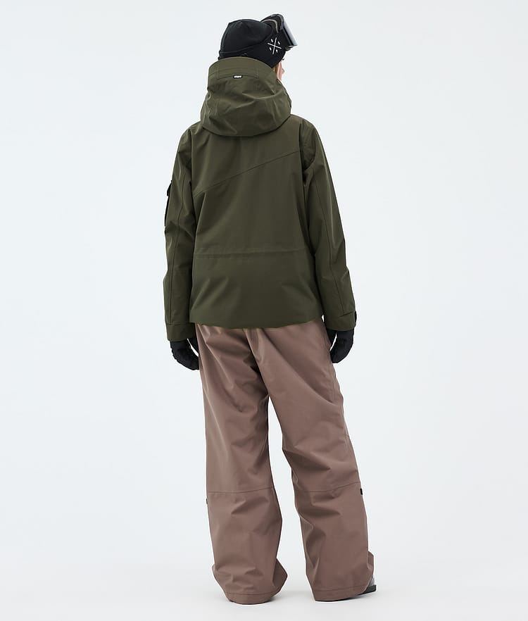 Adept W スキーウェアセット レディース Olive Green/Walnut, Image 2 of 2