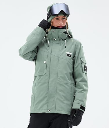 Adept W Snowboardjakke Dame Faded Green