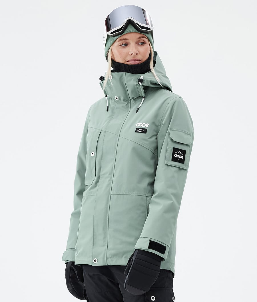 Adept W Snowboard Jacket Women Faded Green Renewed