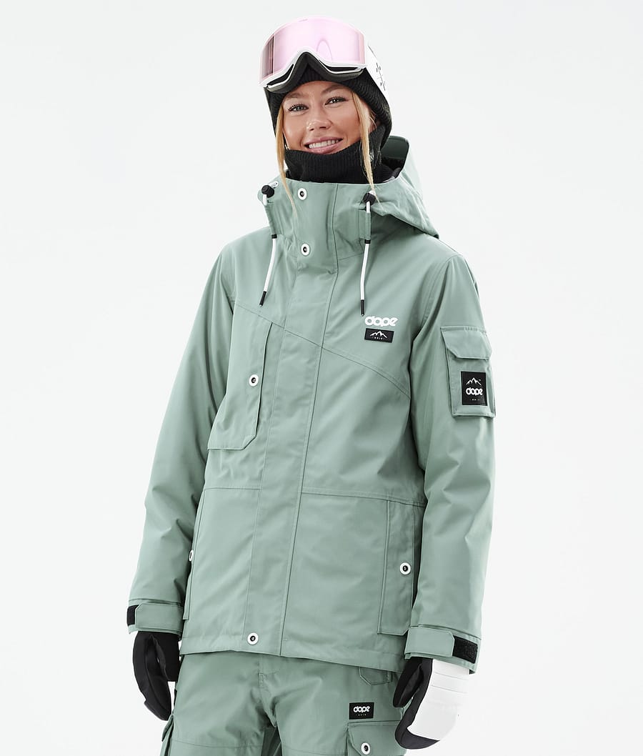 Adept W Snowboard Jacket Women Faded Green Renewed