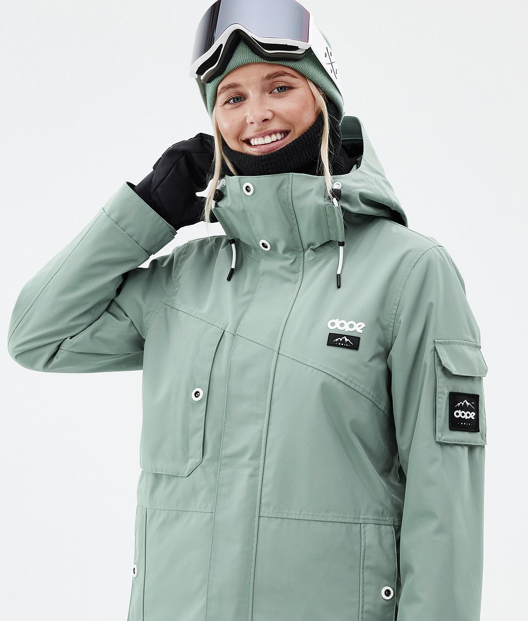 Adept W Snowboard Jacket Women Faded Green