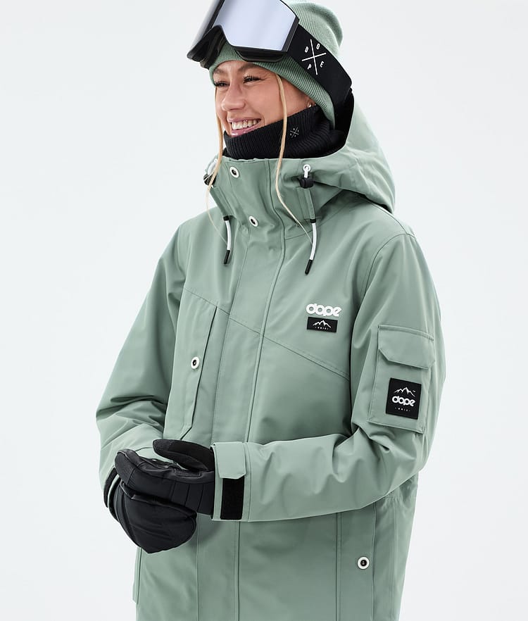 Adept W Veste de Ski Femme Faded Green, Image 2 sur 10