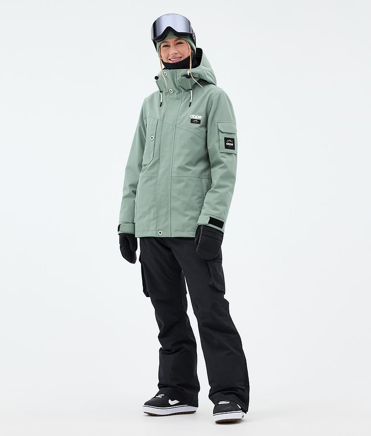 Adept W Snowboardjacka Dam Faded Green, Bild 3 av 10