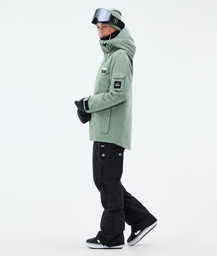 Adept W Snowboardjacka Dam Faded Green, Bild 4 av 10