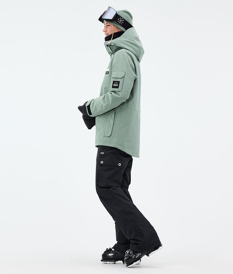 Adept W Veste de Ski Femme Faded Green, Image 4 sur 10