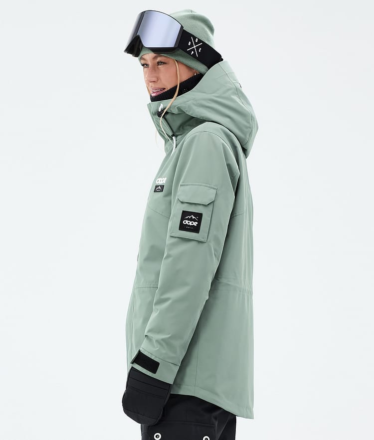 Adept W Veste de Ski Femme Faded Green, Image 6 sur 10