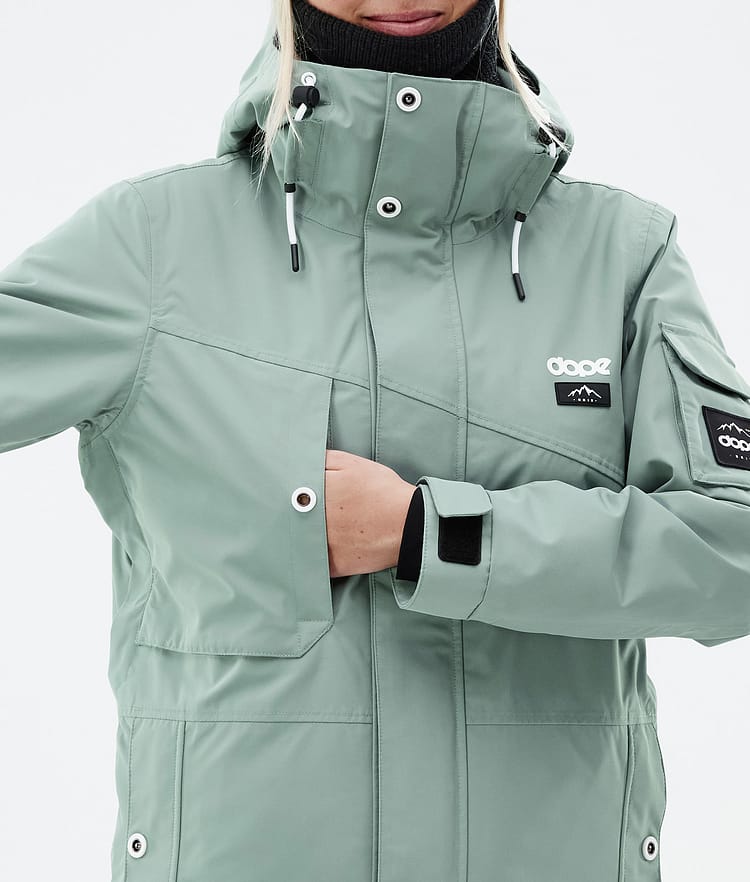 Adept W Snowboard Jacket Women Faded Green Renewed, Image 9 of 9