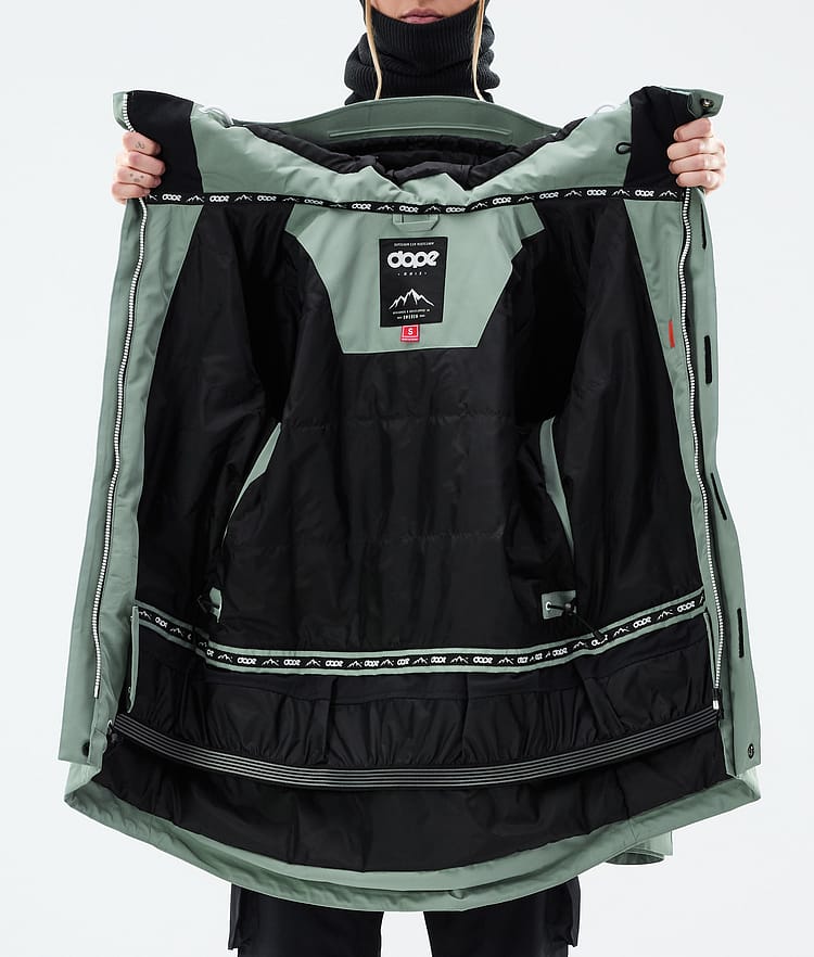 Adept W Veste de Ski Femme Faded Green, Image 10 sur 10