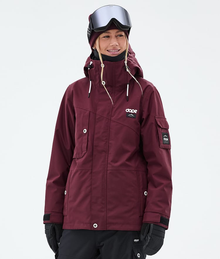 Adept W Giacca Sci Donna Burgundy, Immagine 1 di 10