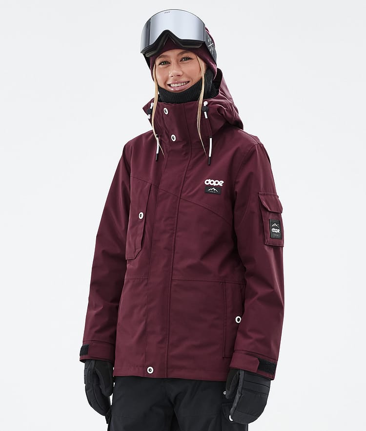 Adept W Snowboardjacke Damen Burgundy Renewed, Bild 1 von 10