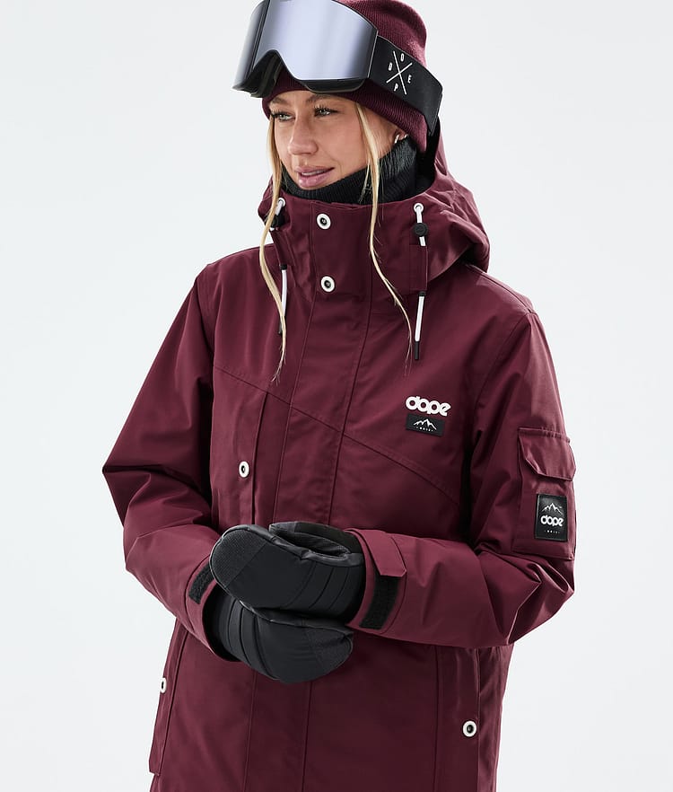 Adept W Giacca Sci Donna Burgundy, Immagine 2 di 10