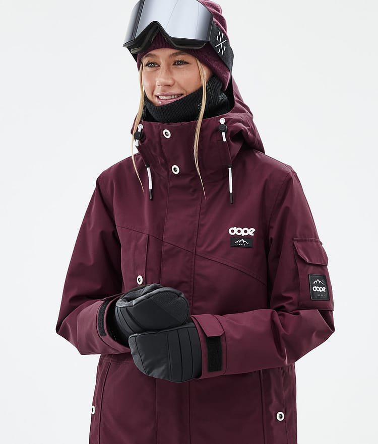 Adept W Snowboardjacke Damen Burgundy Renewed, Bild 2 von 10