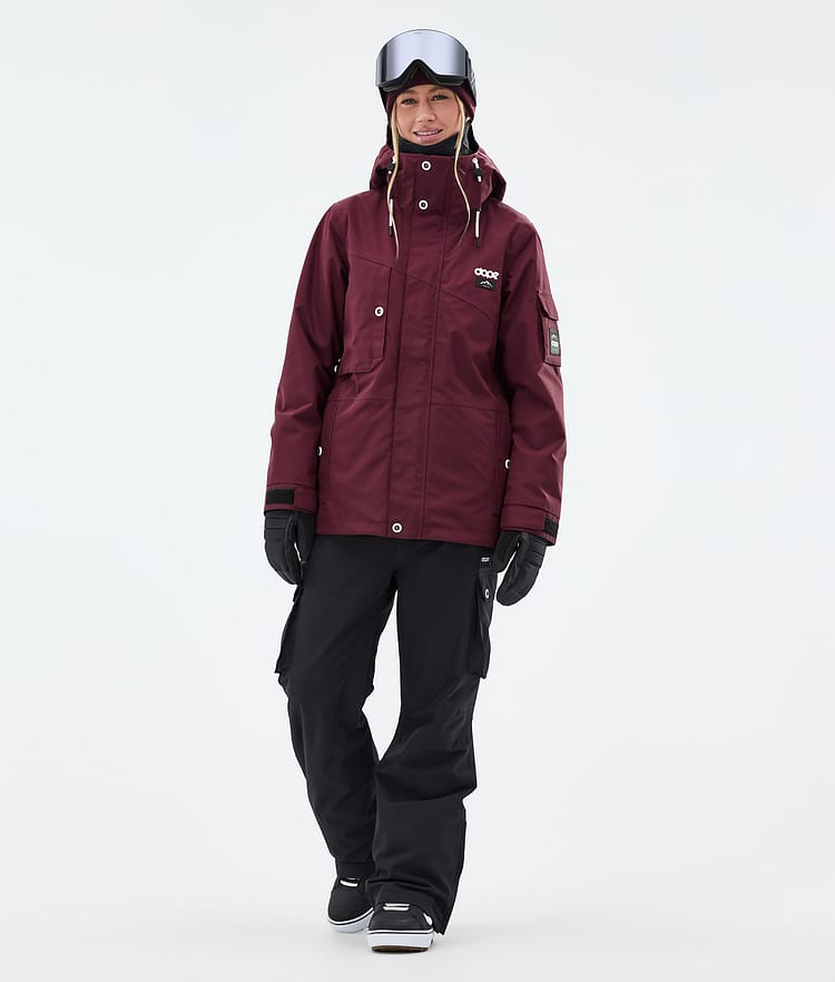 Adept W Snowboard Jacket Women Burgundy, Image 2 of 9