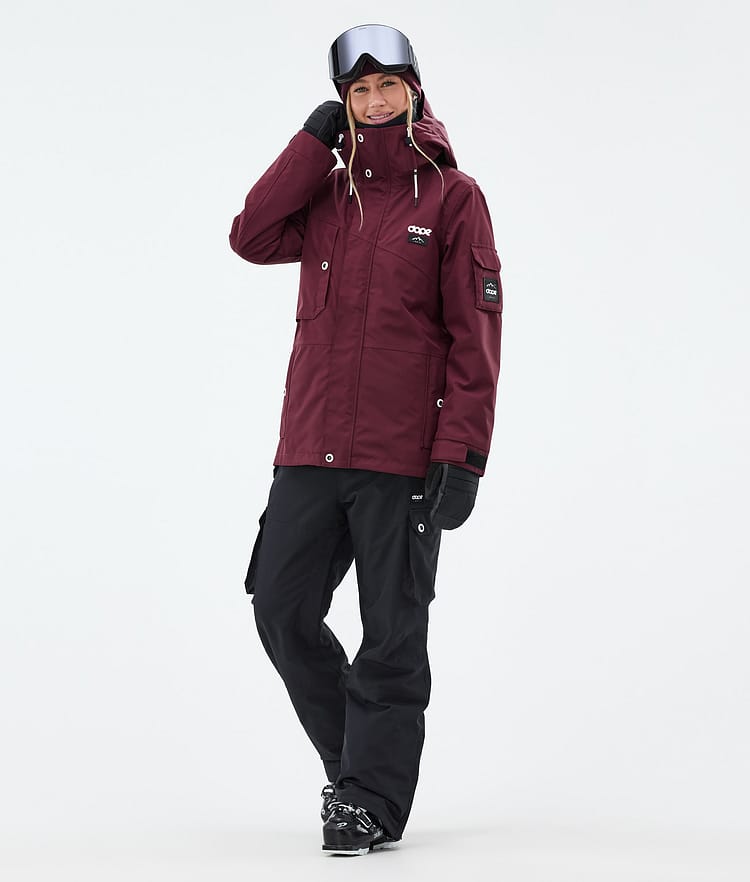 Adept W Giacca Sci Donna Burgundy, Immagine 3 di 10