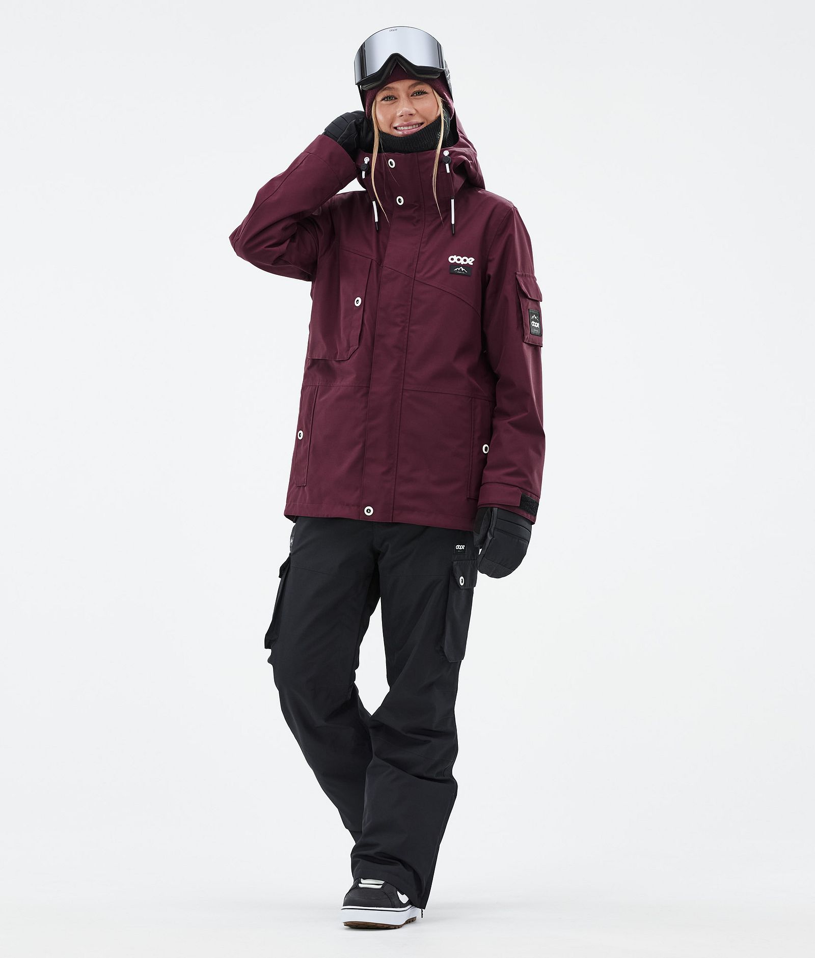 Adept W Snowboardjacke Damen Burgundy Renewed, Bild 3 von 10