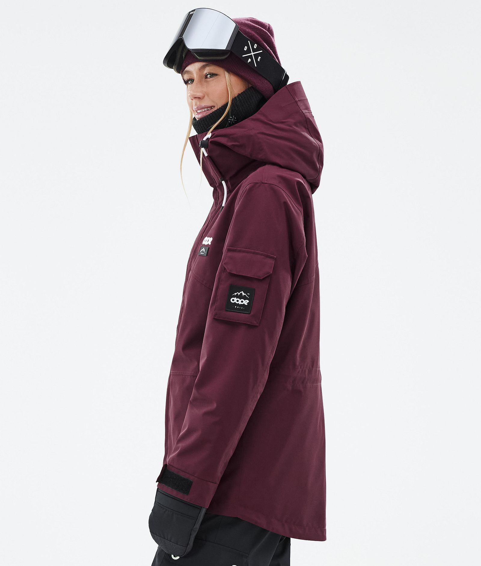 Adept W Snowboardjacke Damen Burgundy Renewed, Bild 6 von 10