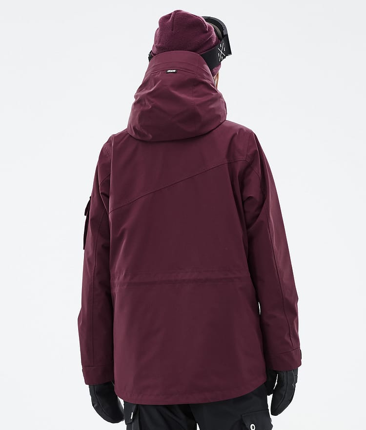 Adept W Snowboardjacke Damen Burgundy Renewed, Bild 7 von 10