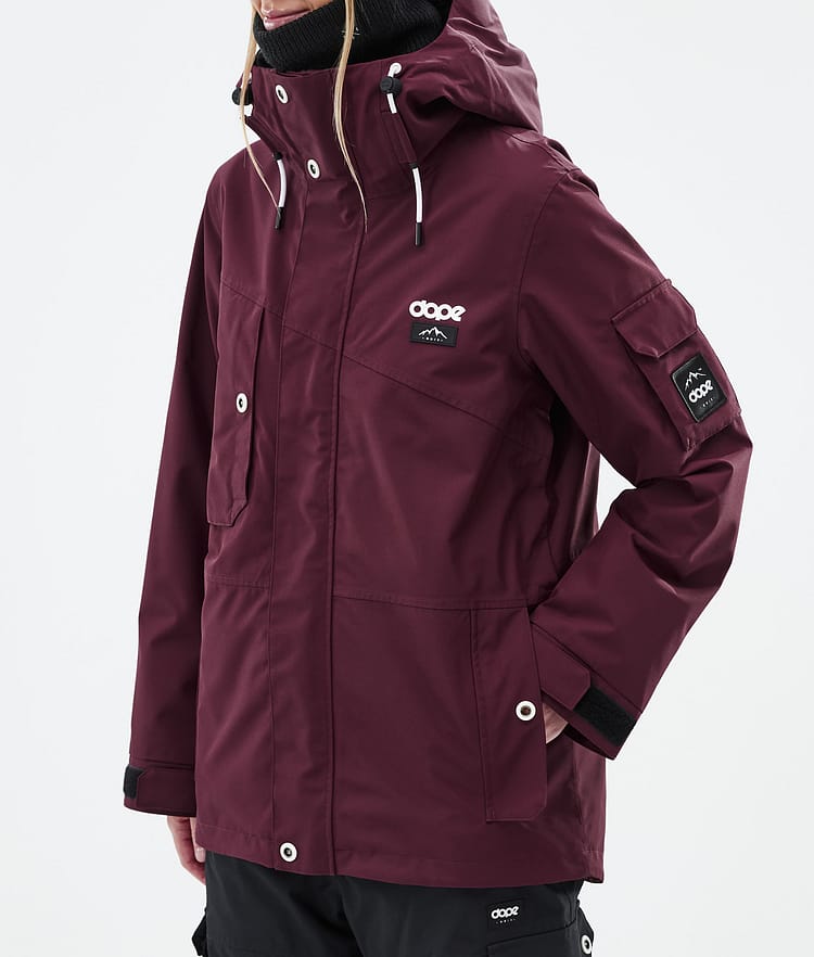 Adept W Snowboardjacke Damen Burgundy Renewed, Bild 8 von 10