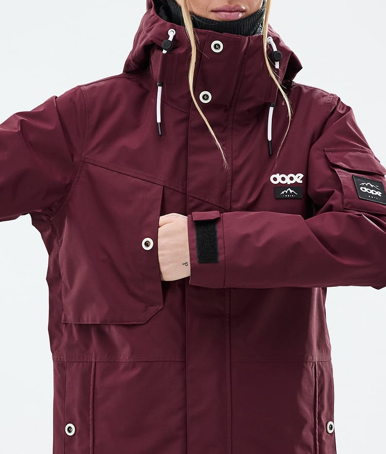 Adept W Giacca Sci Donna Burgundy, Immagine 9 di 10