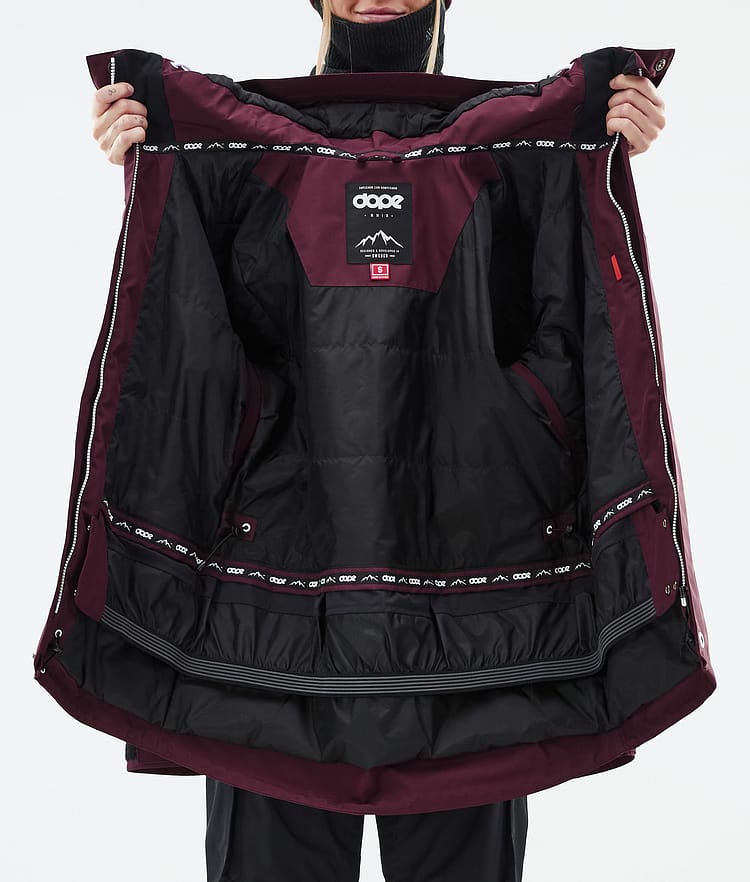 Adept W Snowboardjacke Damen Burgundy Renewed, Bild 10 von 10