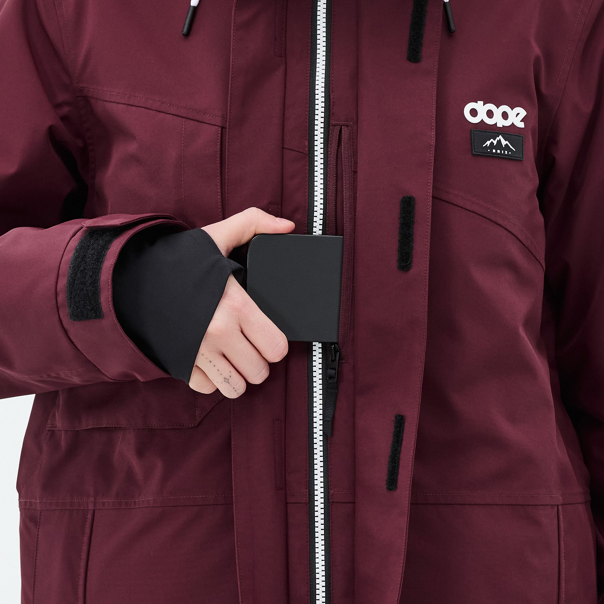 スノーボード Green clothing Heavy jacket burgundy Dope Blizzard Snowboard Jacket Men Burgundy | Ridestore.com