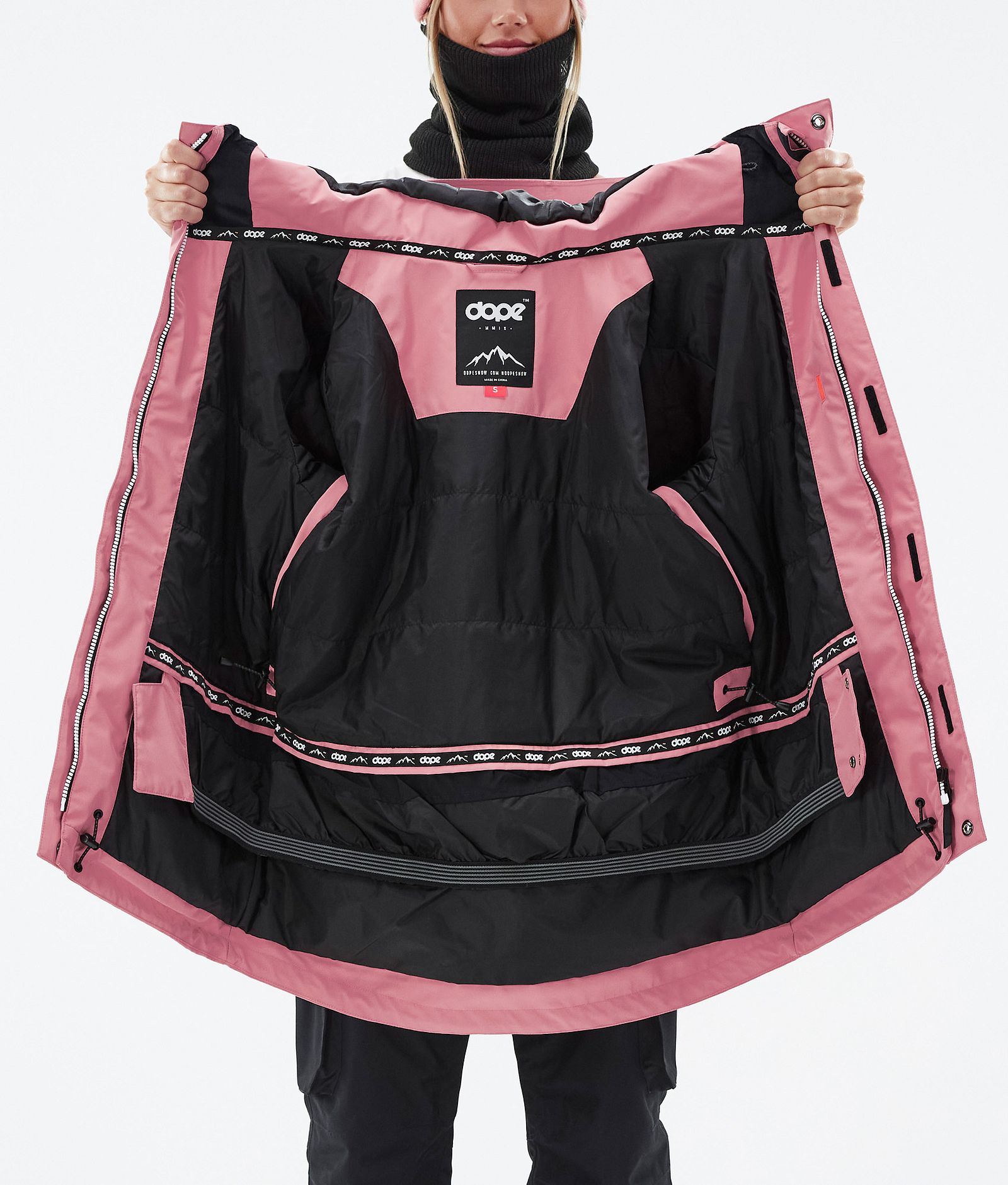 Adept W Veste de Ski Femme Pink/Black, Image 10 sur 10