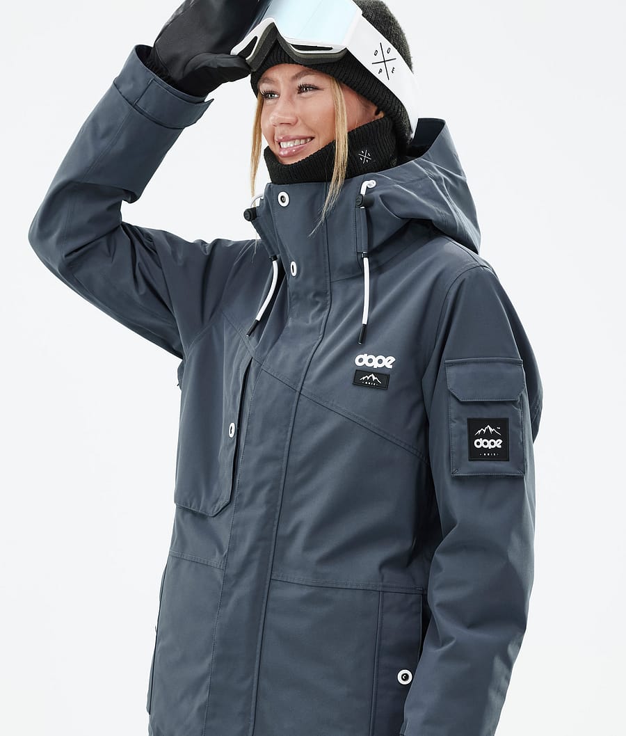 Adept W Snowboard Jacket Women Metal Blue
