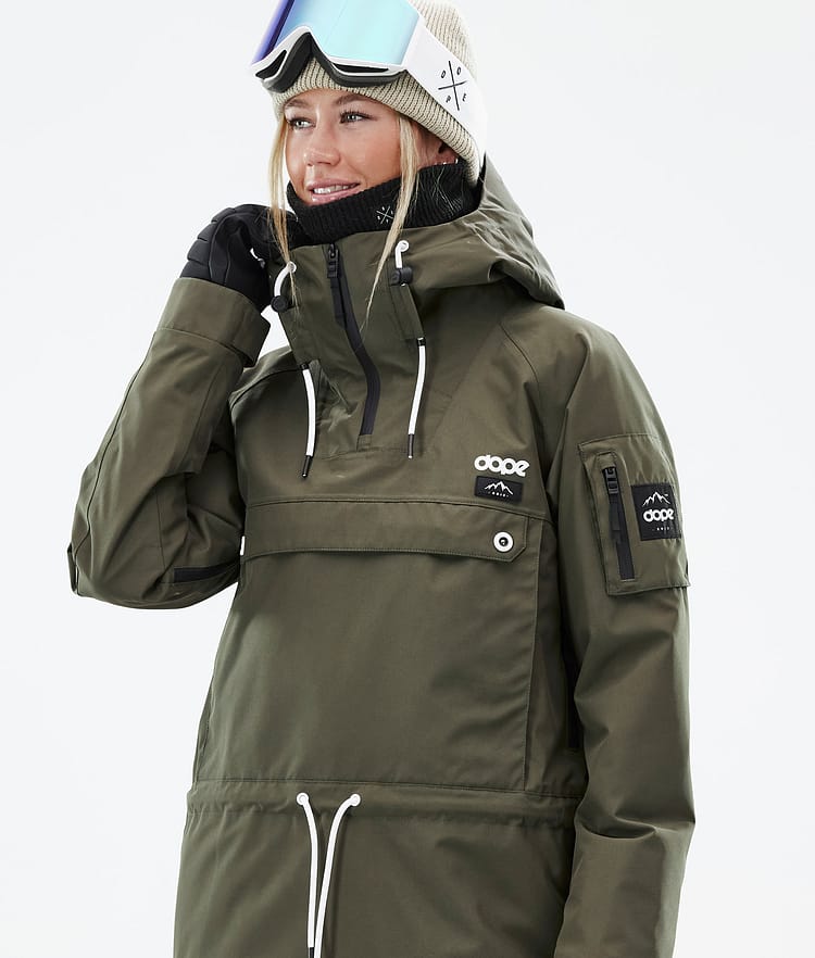 Annok W Snowboard Jacket Women Olive Green Renewed, Image 2 of 9