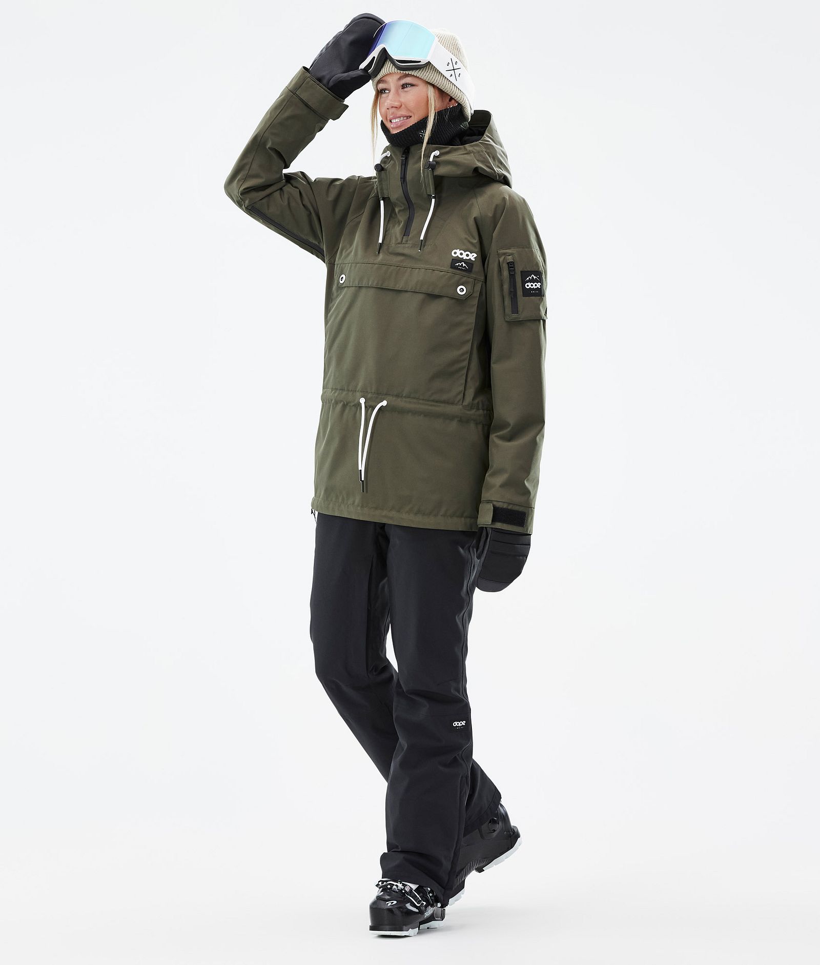 Annok W Veste de Ski Femme Olive Green, Image 3 sur 9