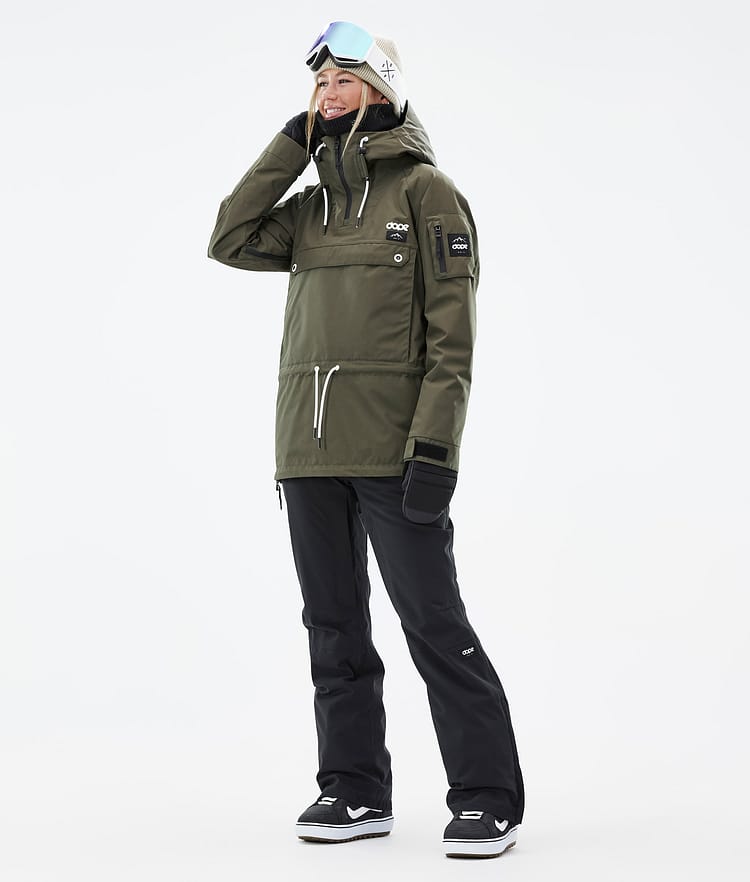 Annok W Lumilautailutakki Naiset Olive Green, Kuva 3 / 9