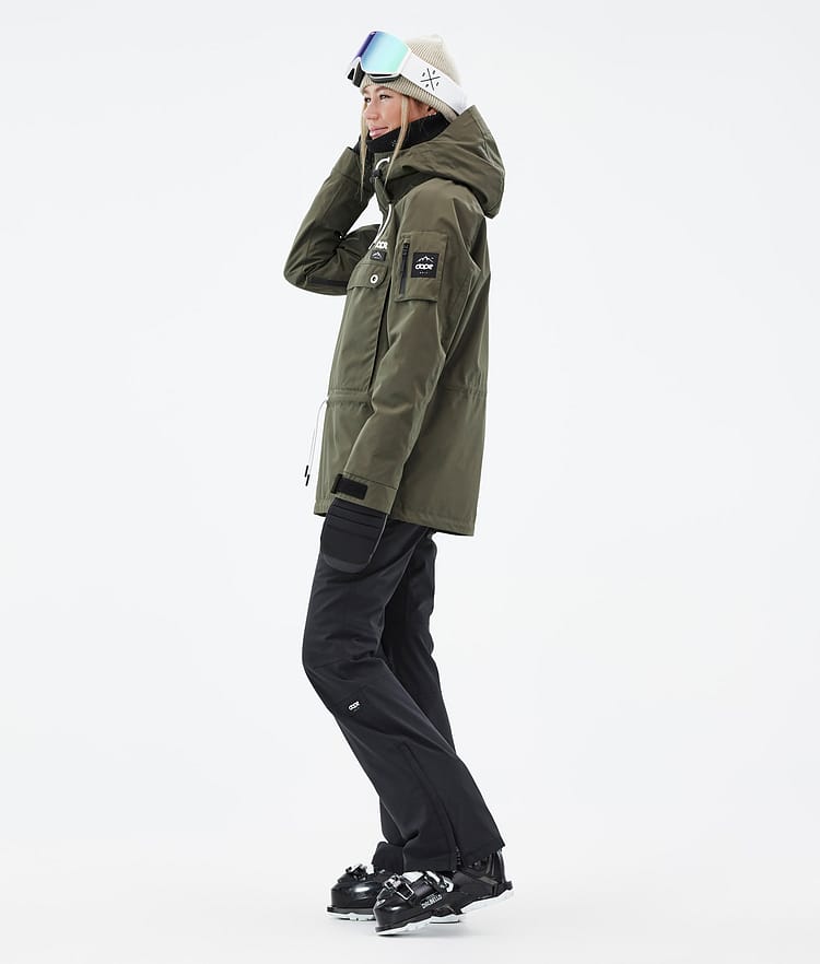Annok W Kurtka Narciarska Kobiety Olive Green, Zdjęcie 4 z 9