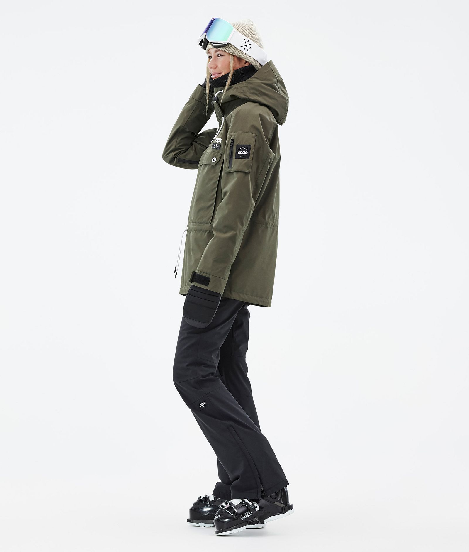 Annok W Kurtka Narciarska Kobiety Olive Green, Zdjęcie 4 z 9